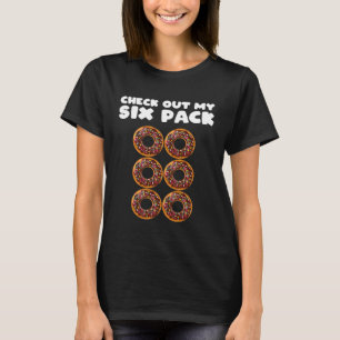 Girls 6 Pack Chocolate Doughnut Abs Apparel Gym T-Shirt