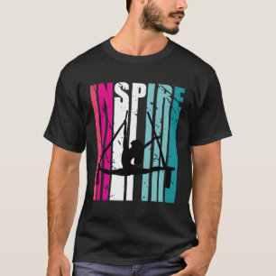 Girls Aerialist Inspire Coach Retro Air Yoga Cute T-Shirt