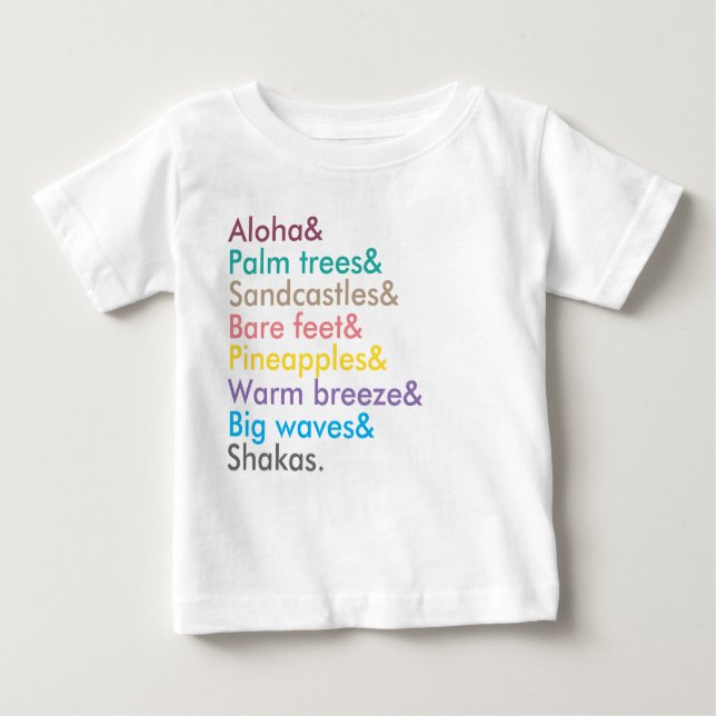 girls aloha sweatshirt baby T-Shirt (Front)