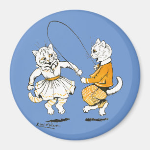 Girls and Boys, Louis Wain Magnet