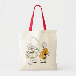 Girls and Boys, Louis Wain Tote Bag