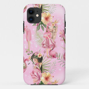 Girls And Flamingos Case-Mate iPhone Case