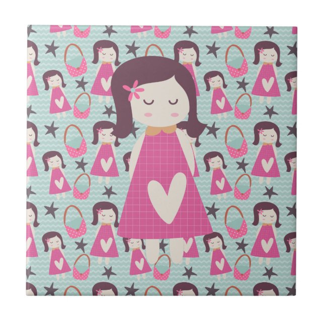 Girls and Handbags Tile (Front)