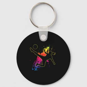 Girls And Women's Soccer Gift Teen Player Practice Key Ring