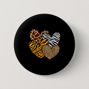 Girls animal print clothes kids cheetah leopardGir 6 Cm Round Badge