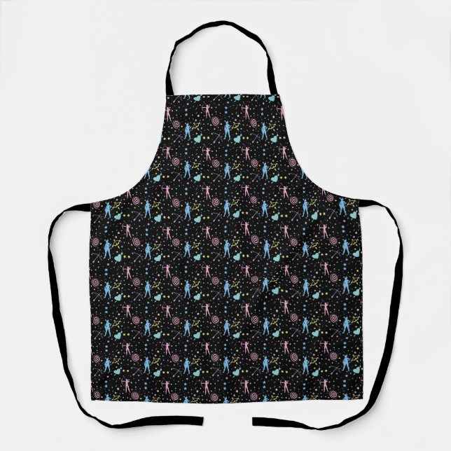 Girls Archery - Girly Hearts Stars Archer Apron (Front)
