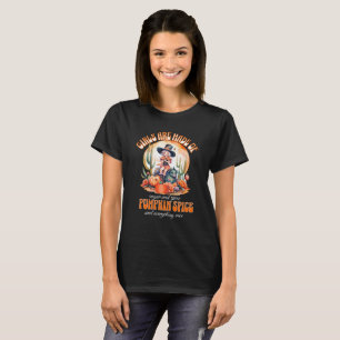 Girls Are Made Of Sugar Pumpkin Spice Halloween  T-Shirt