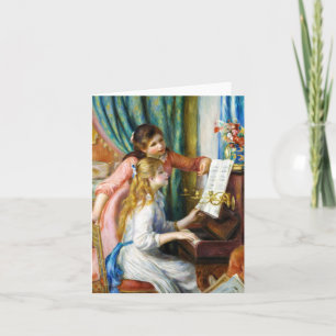 Girls at the Piano Pierre Auguste Renoir painting Card