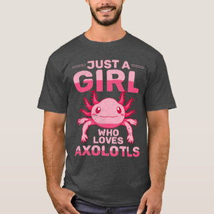 Girls Axolotl Lover Mexican Amphibian Cute Axolotl T-Shirt
