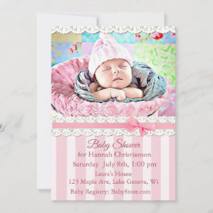 Girl's Baby Shower Invitatoins Invitation