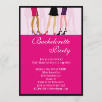 Girls Bachelorette Party Invitation