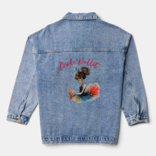 Girls Ballet Dancer, Cute Ballerina Denim Jacket