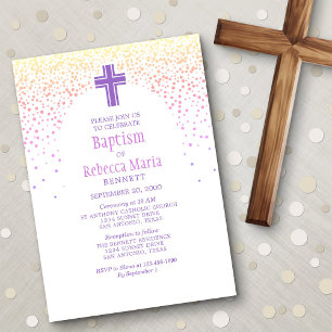 Girls' Baptism Invitation