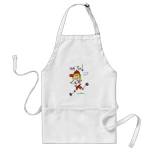 Girl's Baseball Home Run Tshirts and Gifts Standard Apron