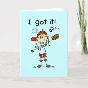 Girls Baseball I Got It Tshirts and Gifts Card