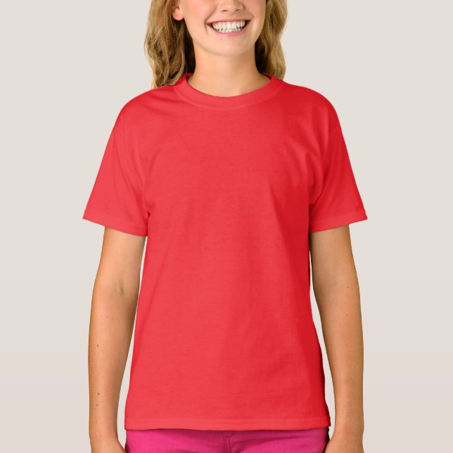 Girls Basic Hanes Tee (Front)