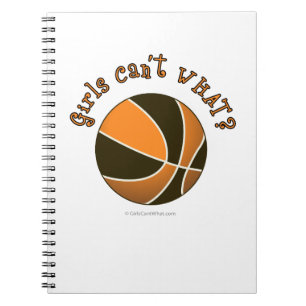 Girls Basketball - Black/Orange Notebook
