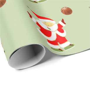 Girls Basketball Holiday Gift Wrapping Paper