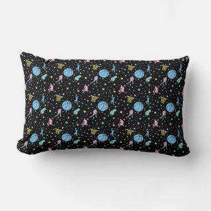 Girls Basketball Players - Stars Pattern Lumbar Cushion