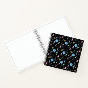 Girls Basketball Players - Stars Pattern Notebook