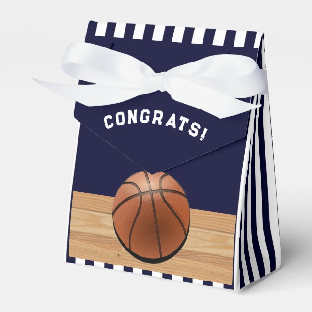 Girls Basketball Team Congrats Favour Box (Front Side)
