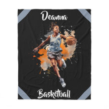 Girls Basketball Watercolor Personalised