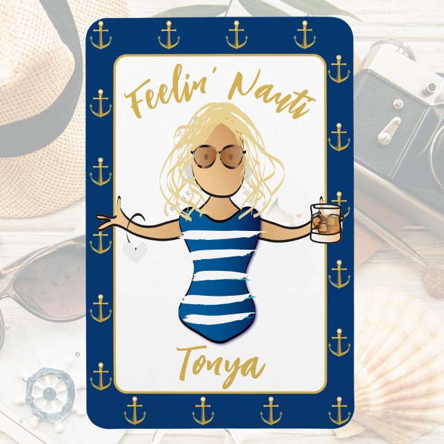 Girls Beach Weekend for Her Funny Vacation Door Magnet (Creator Uploaded)