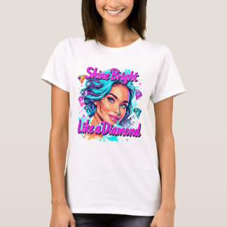 Girl's Beautiful Shine Bright Like a Diamond T-Shirt