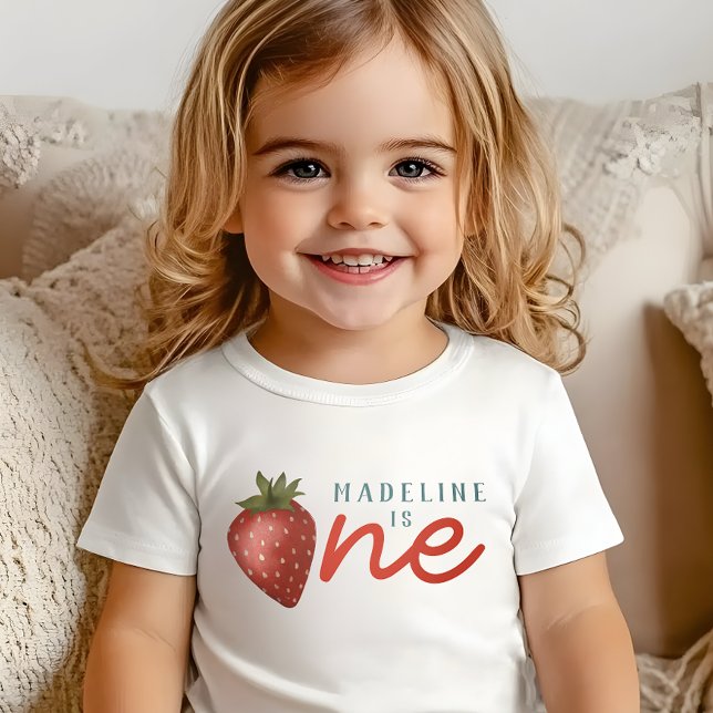 Girls Berry First Summer Kids 1st Birthday Baby T-Shirt (Creator Uploaded)