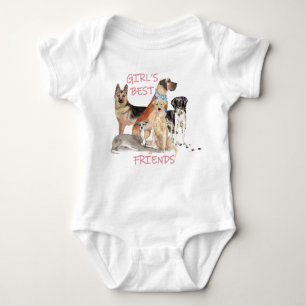 Girl's Best Friends Baby Bodysuit