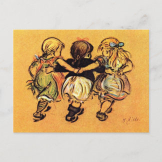 # Girls - Best Friends - Zille Postcard