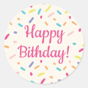 Girl's Birthday Donut Party - Sticker 2