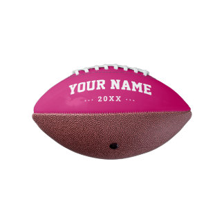 Girls Birthday gift idea custom pink mini football