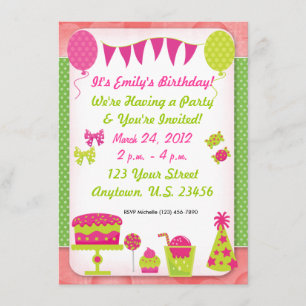Girls Birthday Invitation