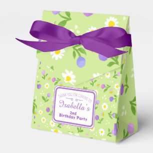 Girls birthday party favour bags summer pink bloom box