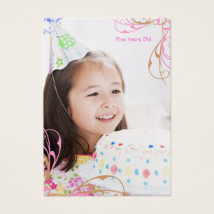 Girls Birthday Photo Cards