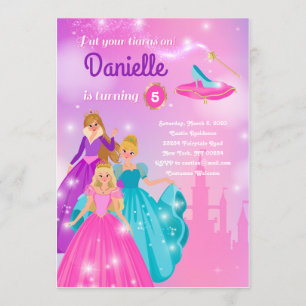 Girl's Birthday - Princess Invitation