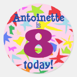 Girl's Birthday Stickers