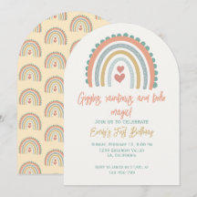 Girl's Boho Rainbow Dreams Pale Yellow