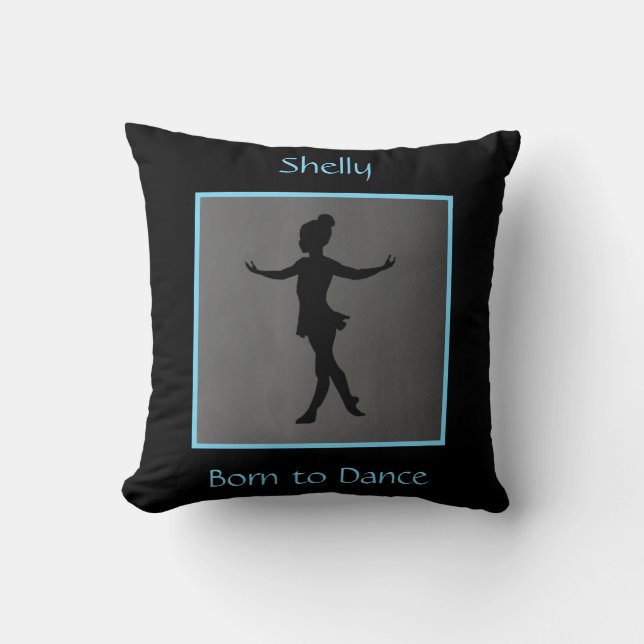 Girls "Born to Dance" Personalised Cushion (Front)