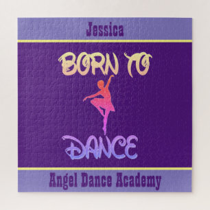 Girls Born to Dance Personalised Puzzle