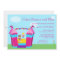 Girl's bounce house birthday party invitation