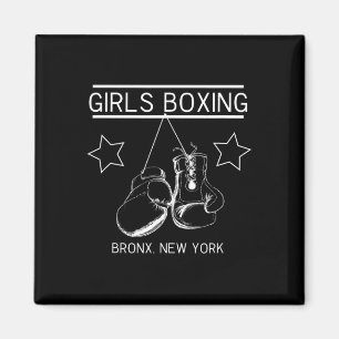 Girls Boxing Bronx New York Rachel Friends  Magnet