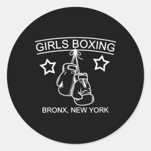 Girls Boxing Bronx Ny Rachel Costume Classic Round Sticker