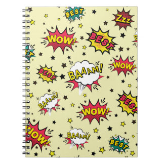 Girls Boys Vintage Patch Art Notebook