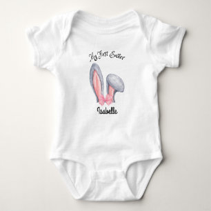 Girls Bunny Ears My First Easter Bodysuit