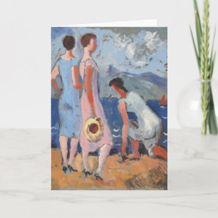 Girls by the Sea Christopher Wood Card