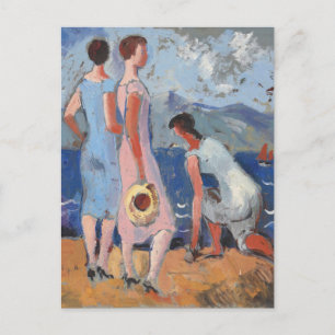 Girls by the Sea   Christopher Wood Postcard