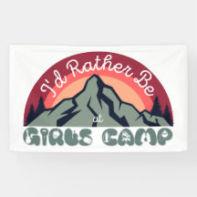 Girls Camp Poster | I'd Rather Be at Girls Camp