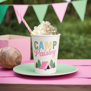 Girl's Camping Birthday Cups